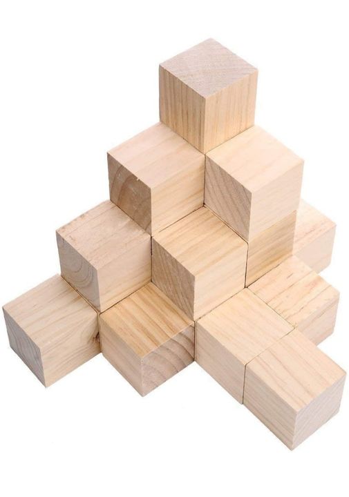 Wooden Blocks for DIY Craft Projects Mini Art and Games
1x1x1 Inch (100 Nos)  uploaded by PRAVI ENTERPRISE on 3/21/2022