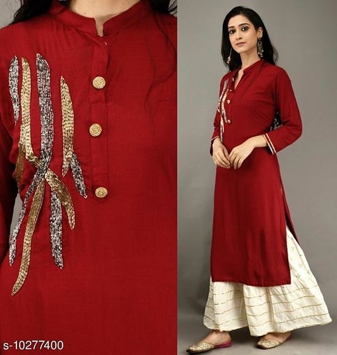 Kurti with palazzo uploaded by business on 10/14/2020
