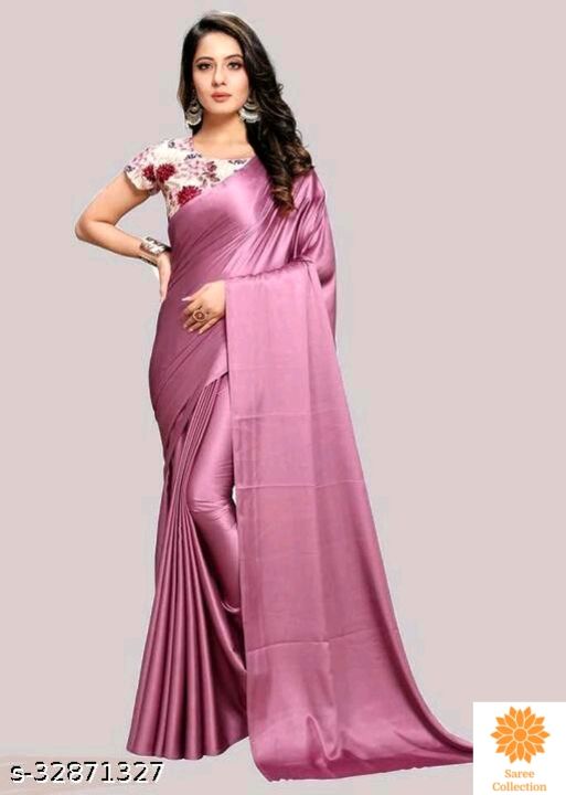 Satin silk saree uploaded by Saree collection on 3/22/2022