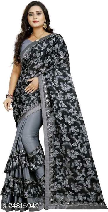 Catalog Name:*Trendy Sensational Sarees* Saree Fabric: Lycra Blouse: Running Blouse Blouse Fabric: S uploaded by Krishna shakya on 3/22/2022