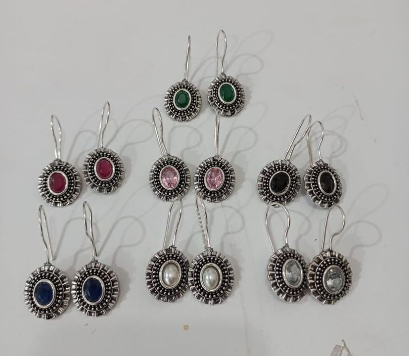 Oxidized Brass Earring Multi color uploaded by business on 3/22/2022