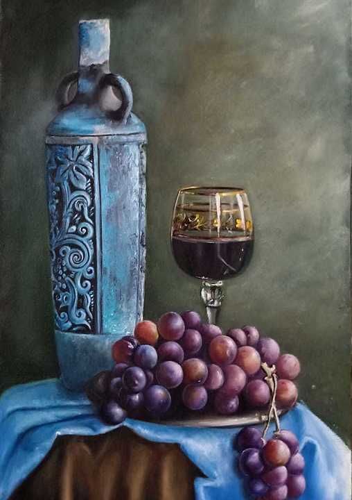 Still life oil painting uploaded by business on 10/15/2020