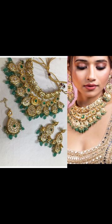Kundan bridal jewellery uploaded by Guru Gi Jewellery House on 3/22/2022