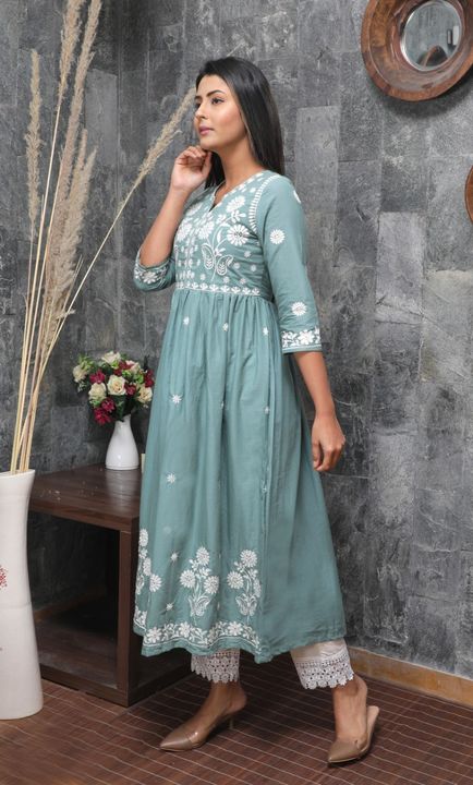 Cotton kurti with pant  uploaded by business on 3/22/2022