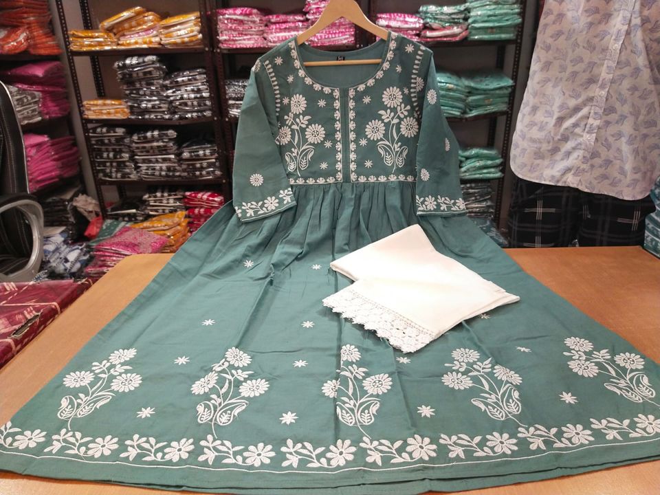 Cotton kurti with pant  uploaded by business on 3/22/2022