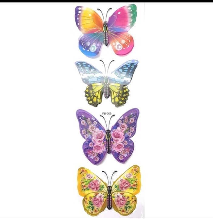 Thanks Basket.com Decorative 3D Stickers of Butterfly for Wall Sticker, Bed Room, Fridge Room in Mul uploaded by business on 3/22/2022