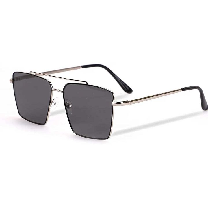 Retro Rectangular Aviator Sunglasses Premium Glass Lens Flat Metal SunGlasses uploaded by FcuKing Wearz on 3/22/2022