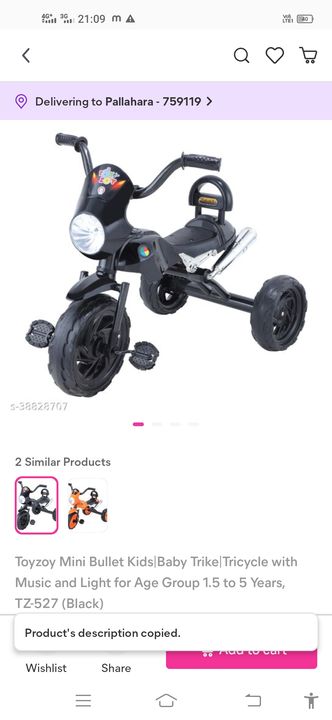 Post image Toyzoy mini bullet kids baby (RS-1999)