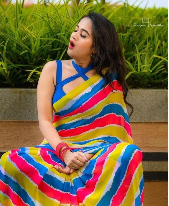 Avika Georgette saree  uploaded by business on 3/23/2022