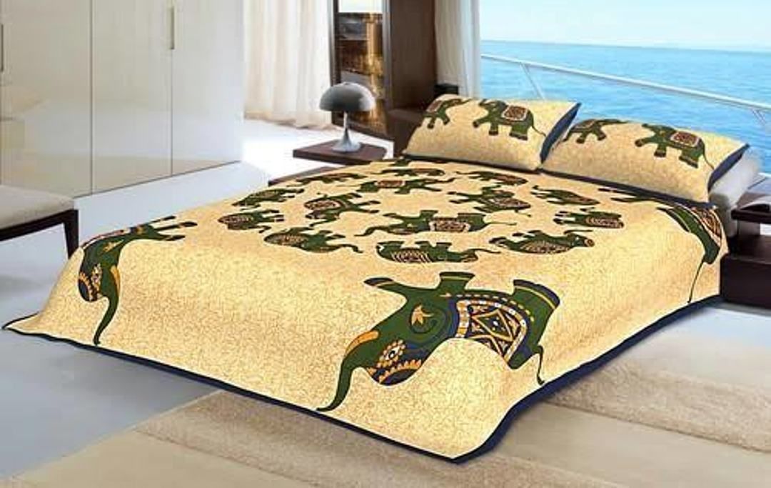 ethnic elephant bedsheet uploaded by Aggarwal Sales  on 6/14/2020