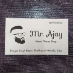 Business logo of mr.ajay men's wear shop