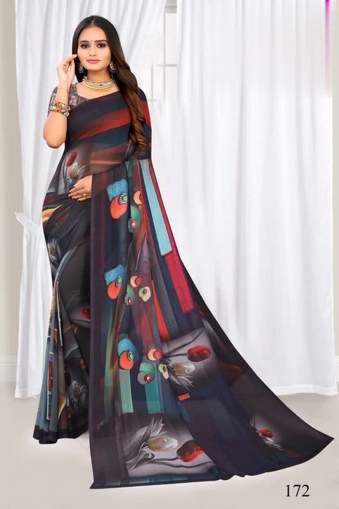 Digital print saree 2 @ 899 uploaded by business on 3/23/2022