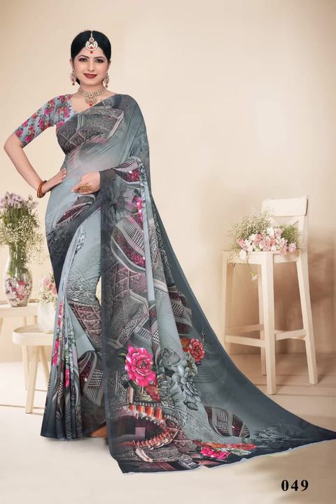 Digital print saree 2 @ 899 uploaded by business on 3/23/2022