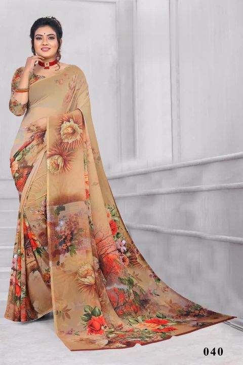 Digital print saree 2 @ 899 uploaded by Soani fashion on 3/23/2022