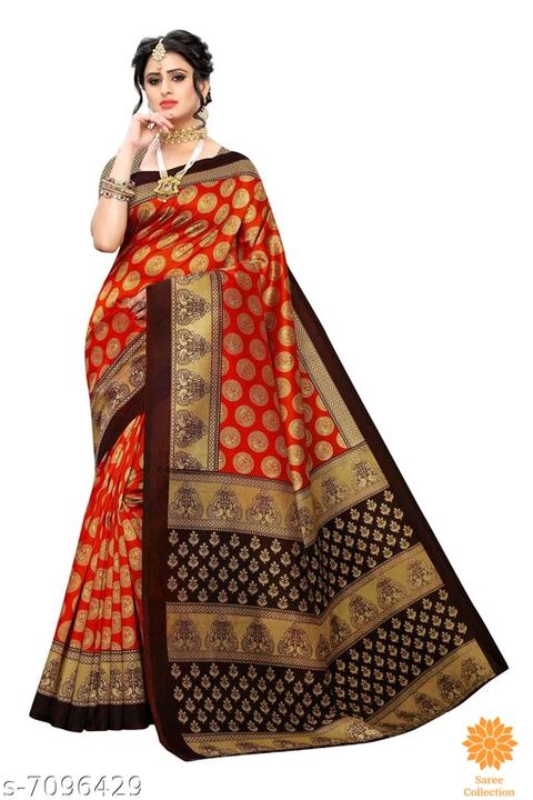 Post image Attractive Art Silk SareeName: Attractive Art Silk SareeSaree Fabric: Art SilkBlouse: Running BlouseBlouse Fabric: Art SilkPattern: PrintedBlouse Pattern: Same as BorderMultipack: SingleSizes: Free Size (Saree Length Size: 6.3 m, Blouse Length Size: 0.9 m) 
Country of Origin: India