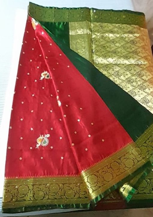 Post image New branded banarasi katan saree with blouse pic