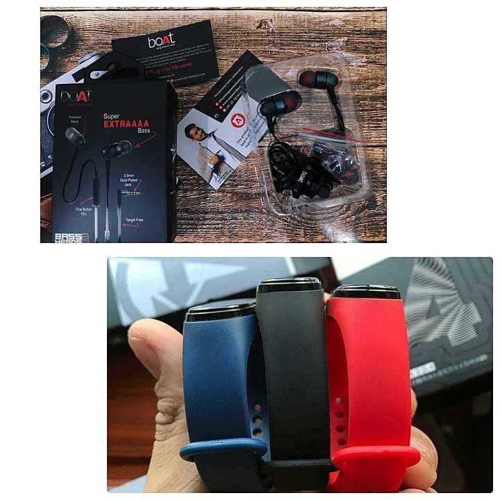🔥 *combo Offer*🔥
*Boat Earphone*
               +
*Mi 4 smart band any colour* 

 uploaded by Vickyash shop mall on 10/15/2020