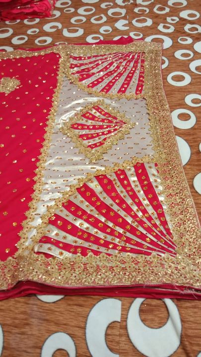 Saree stone work uploaded by business on 3/23/2022