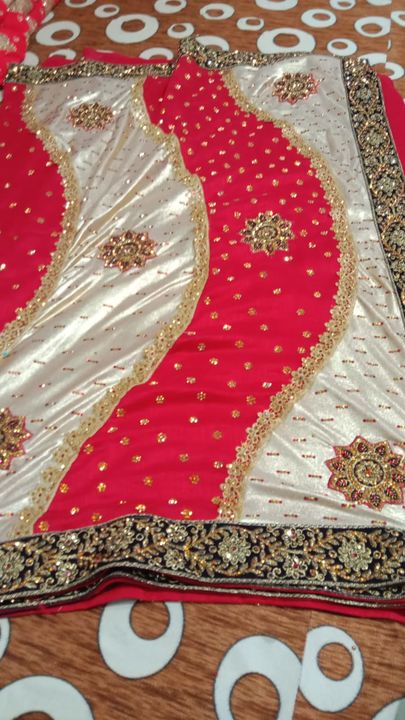 Saree stone work with fdi uploaded by business on 3/23/2022