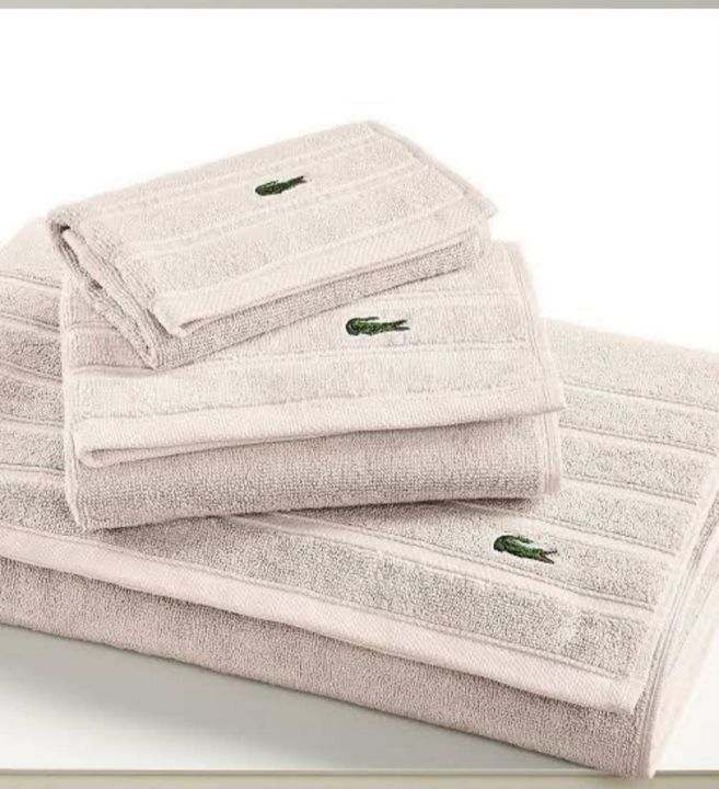 LACOSTE Towels 100 % Cotton Terry. uploaded by Heads Up Business Consulting on 3/23/2022
