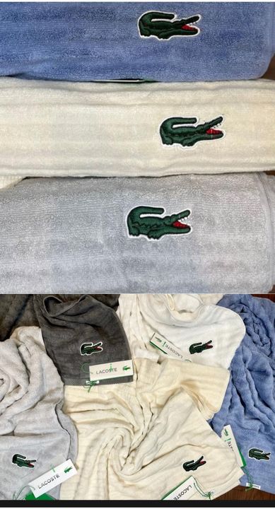 LACOSTE Towels 100 % Cotton Terry. uploaded by Heads Up Business Consulting on 3/23/2022