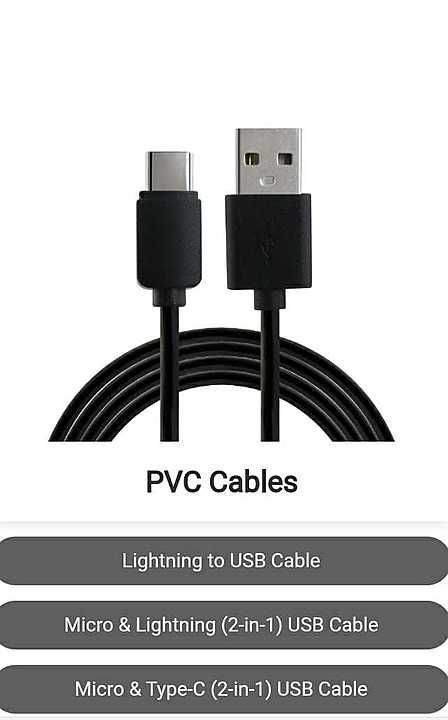 PVC Cable Micro uploaded by Renquing Intouch Mobility Pvt Ltd on 10/15/2020