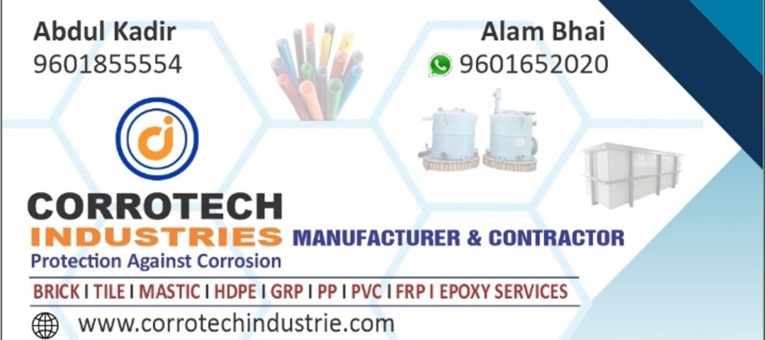 Visiting card store images of CORROTECH INDUSTRIES