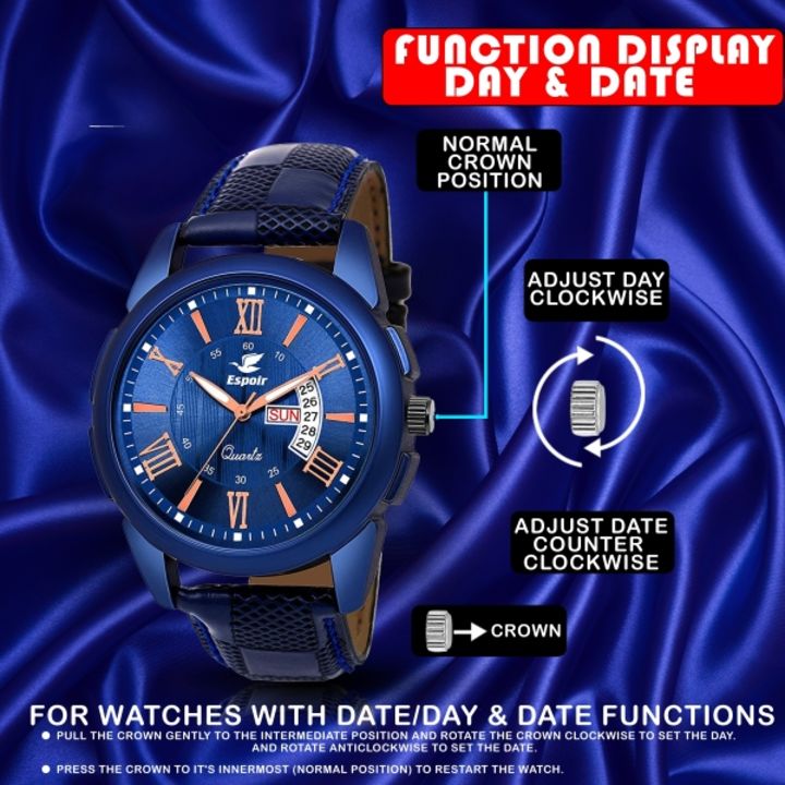 Espoir mens watch colour blue uploaded by Pkt fashioning Store on 3/24/2022