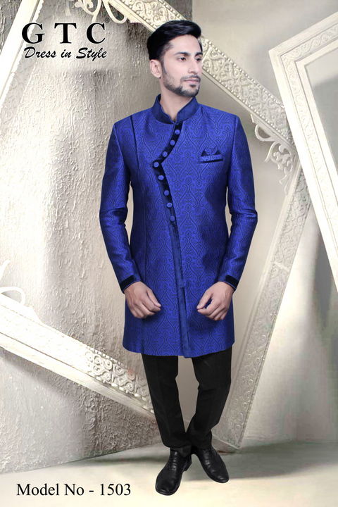 Graceful GTC- Indo-Western Sherwani uploaded by AMBE COLLECTIONS  on 3/24/2022