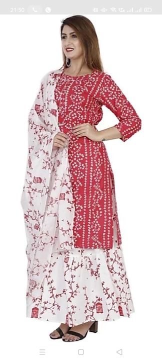 Product image with price: Rs. 450, ID: bhandhaj-skirt-kurta-set-886e8d51