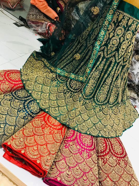 Lehenga choli fabric net  uploaded by SA beauty collection  on 3/24/2022