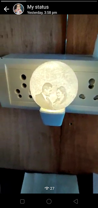 Moon lamp ( with customize photo))
With your hubby/bf uploaded by business on 10/15/2020