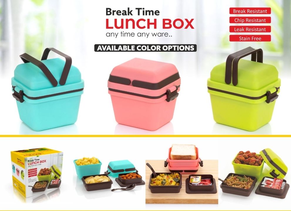 Tiffin Multi colour Lunch Box✅🔥 uploaded by Mayuri enterprise on 3/25/2022