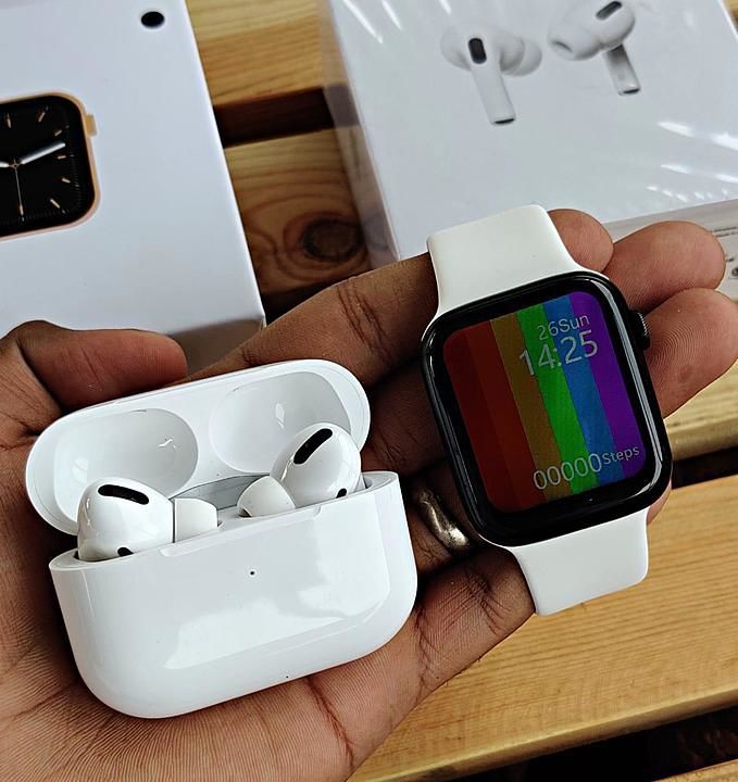 🔥 I Watch Seires 6 White + Airpods Pro White 🤍

🔥(Model - W26) 🔥 uploaded by business on 10/15/2020