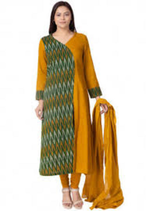 Ikkat suit uploaded by Himalayafabrics on 3/25/2022