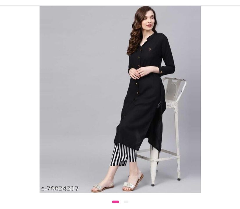Black kurta pant set ,,,retail ,,wholesale available  ,,size....M,L,XL,,2XL uploaded by business on 3/25/2022