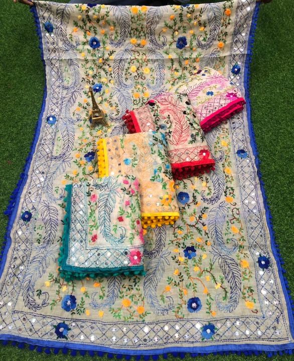 Hand made dupatta  uploaded by Phulkari Dupatta and Suit on 3/25/2022