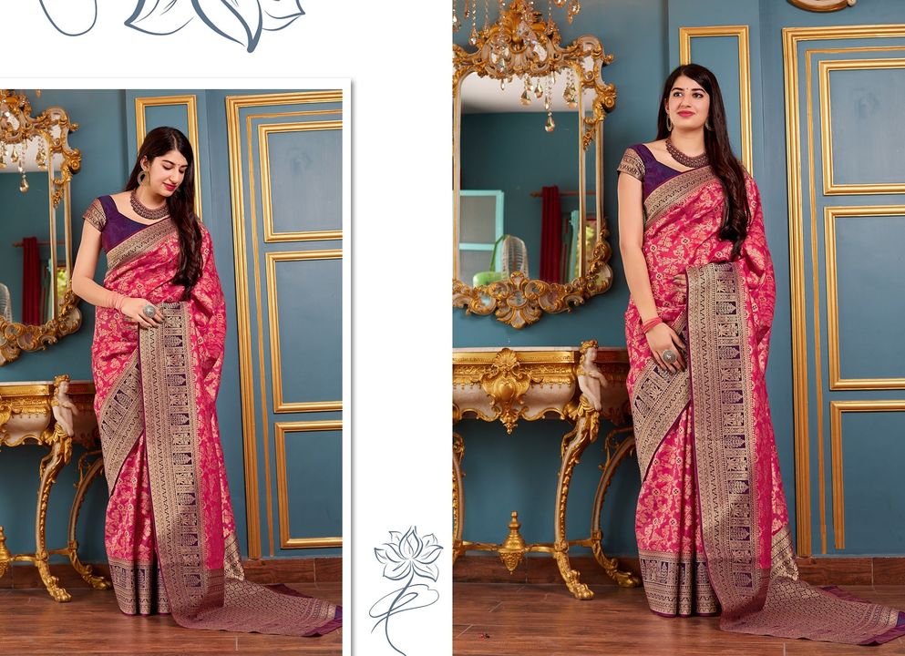 Palav banarasi silk saree uploaded by Abhi D Design on 3/25/2022