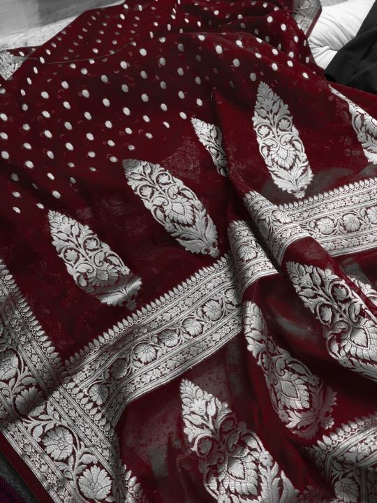 Post image Benarasi semi Georgette silk sarees  Rs  2600 only  free shipping 9987202127