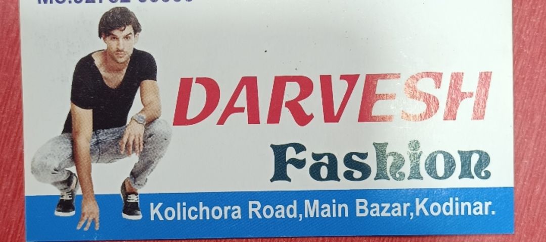 Visiting card store images of DARVESH FASHION