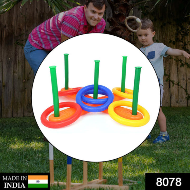 8078 13 Pc Ring Toss Game widely used by children’s and kids for playing and enjoying purposes and a uploaded by DeoDap on 3/26/2022