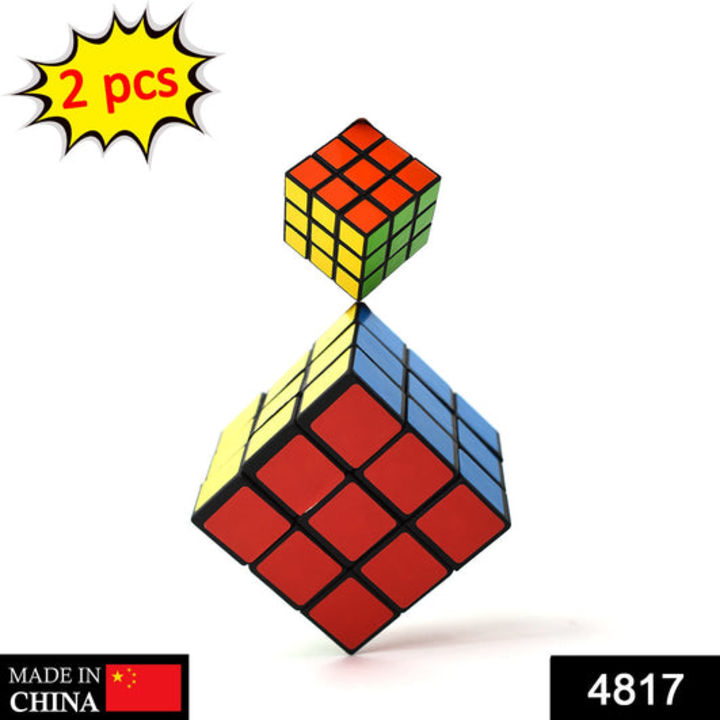 4817 Plastic Fancy 3x3 Small Cube Puzzles Game - 2 Pieces (Multicolour) uploaded by DeoDap on 3/26/2022