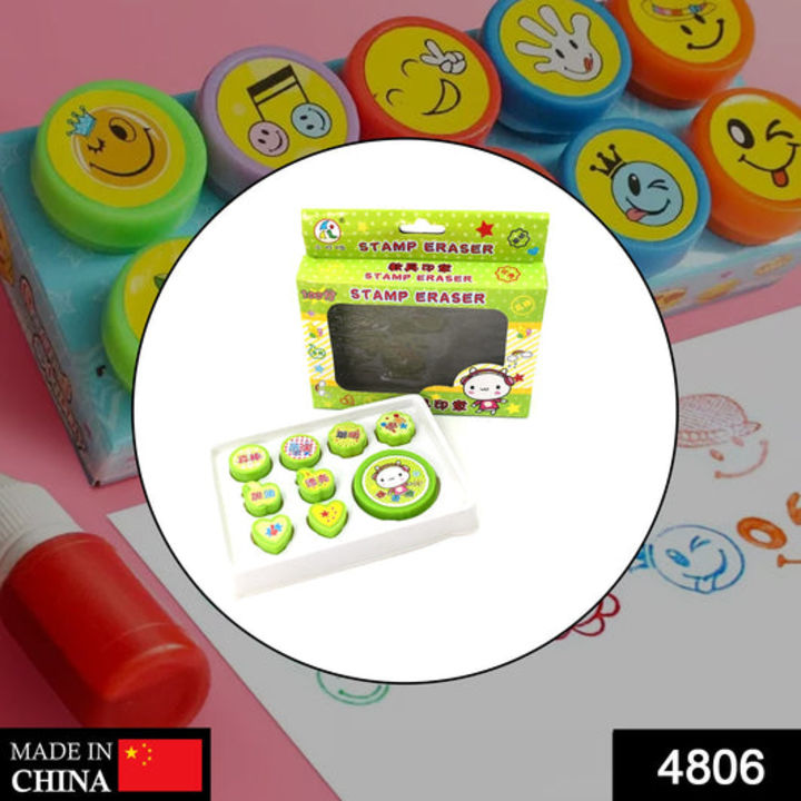 4806 9 Pc Stamp Set used in all types of household places by kids and childrens for playing purposes uploaded by DeoDap on 3/26/2022