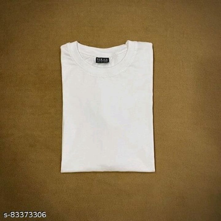 White Solid T Shirt uploaded by business on 3/26/2022