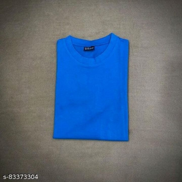 Petrol Blue Solid T shirt uploaded by SIRAN on 3/26/2022