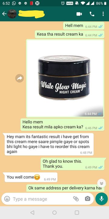 White Glow Magic night Fairness Cream uploaded by business on 3/26/2022