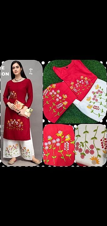 Kurti with plazzo set  uploaded by business on 10/16/2020