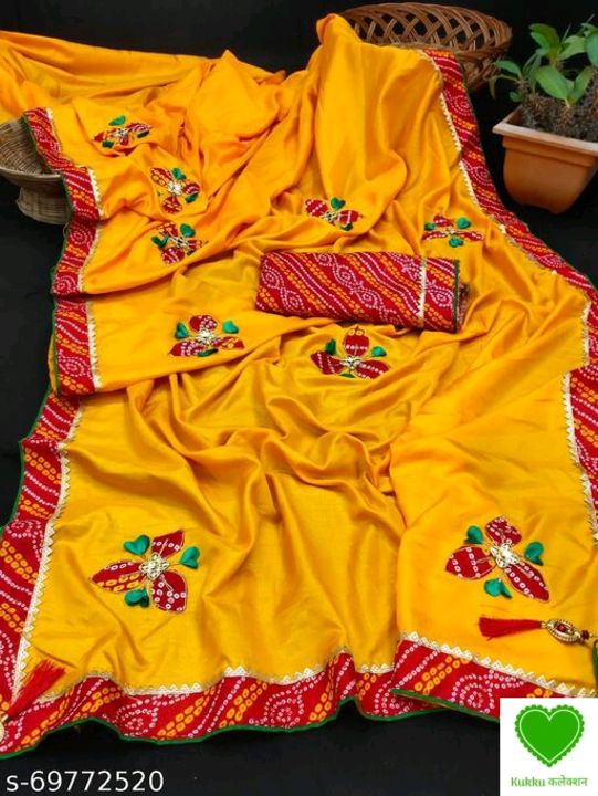 Post image Dora silk. Art silk saree or bhi fabric me bhi hai and es saree ke sath bag free