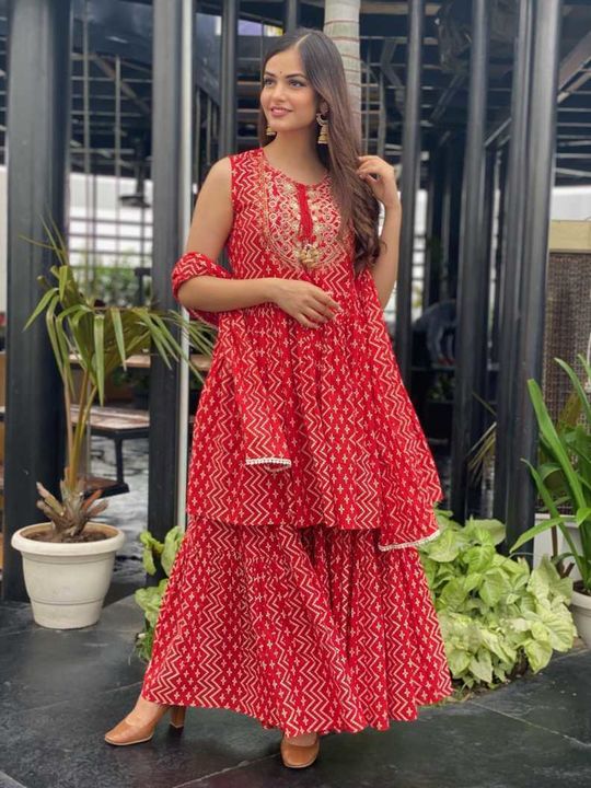 *New Summer design Launch*


⭐ 👗 *Beautiful Rayon SARARA SET.. Fabric Reyon Kurti+SARARA+Stole Dupa uploaded by Bhanvi Fashion on 3/27/2022