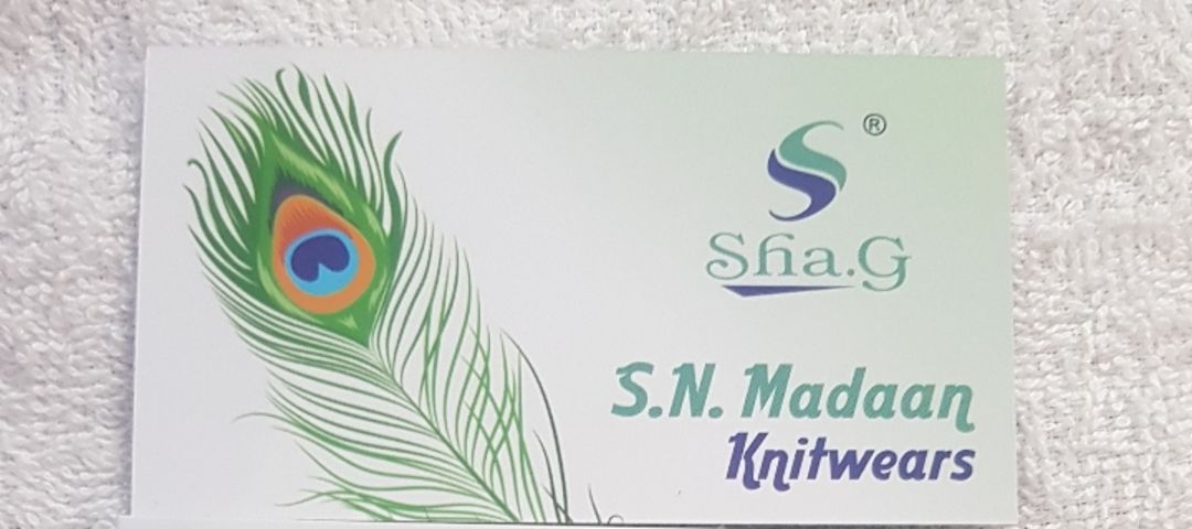 Visiting card store images of S N MADAAN KNITWEARS SHA G
